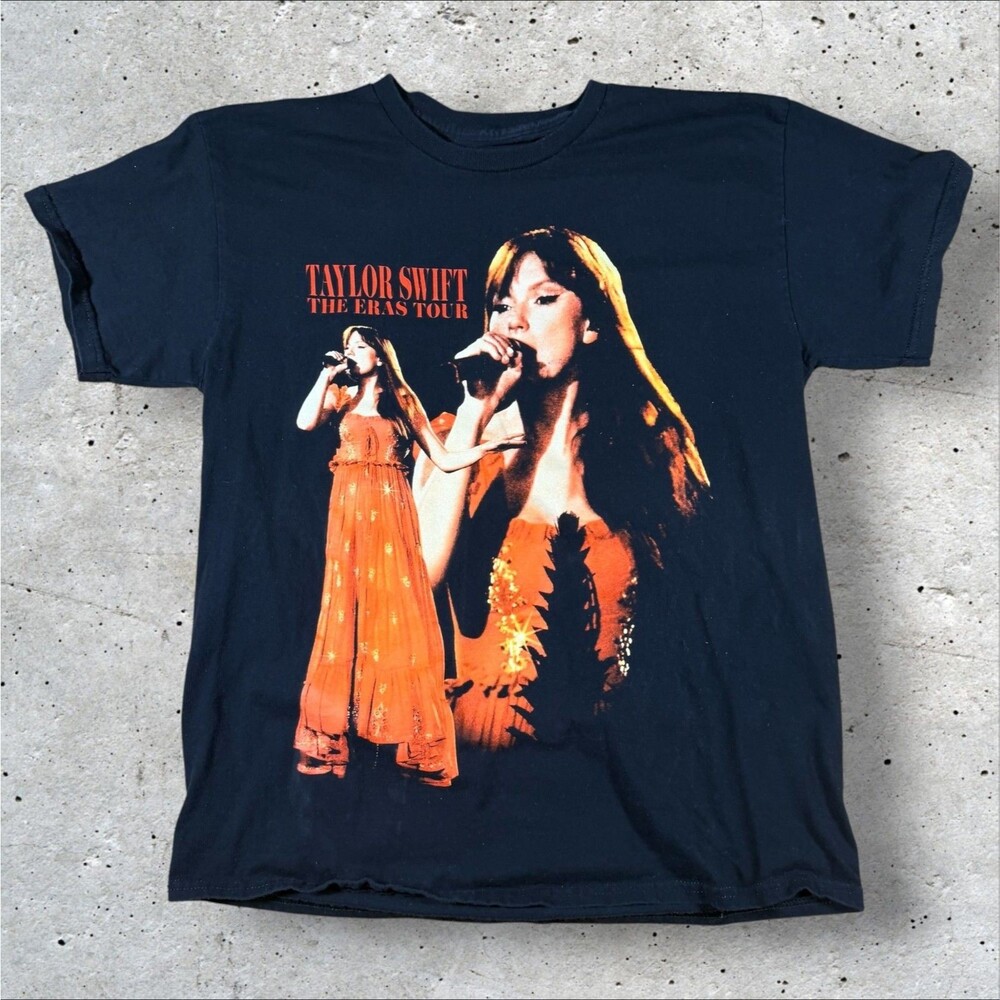 TAYLOR SWIFT The Eras Tour T-Shirt Official 2023 2024 World Tour Dates Size L